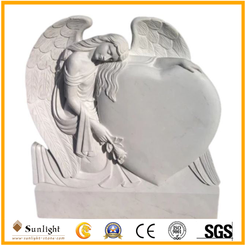 Natural White Marble Stone Blank Monu