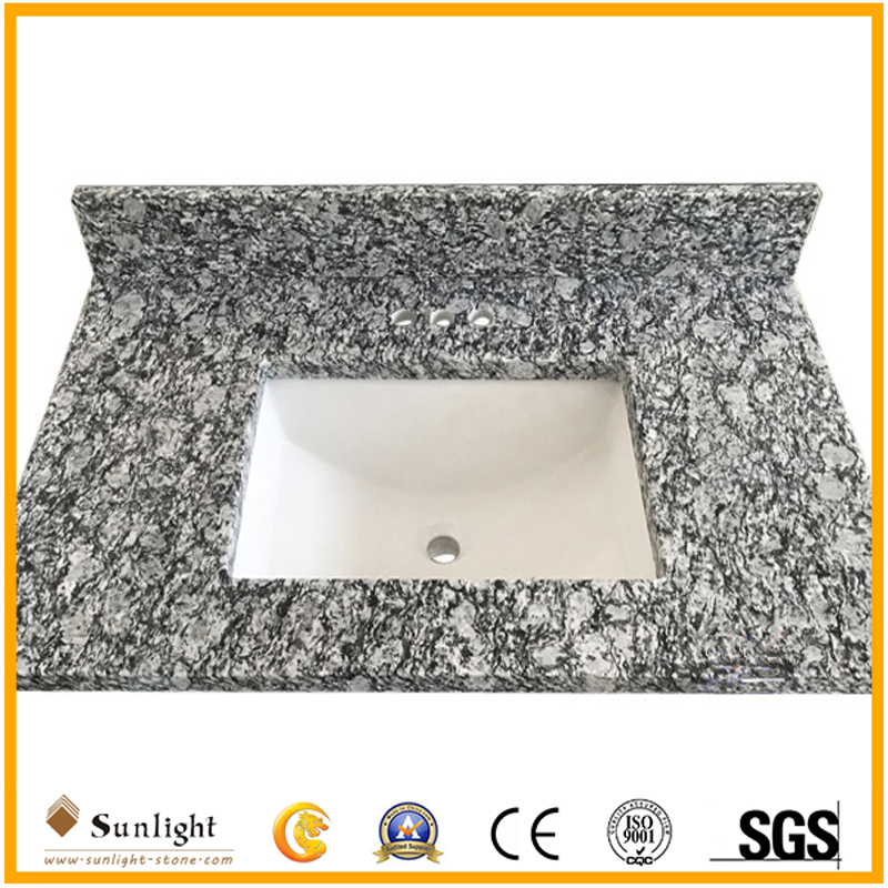 Spray White Wave Granite Countertop &