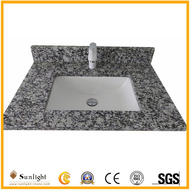 Natural Granite  white wave Vanity To