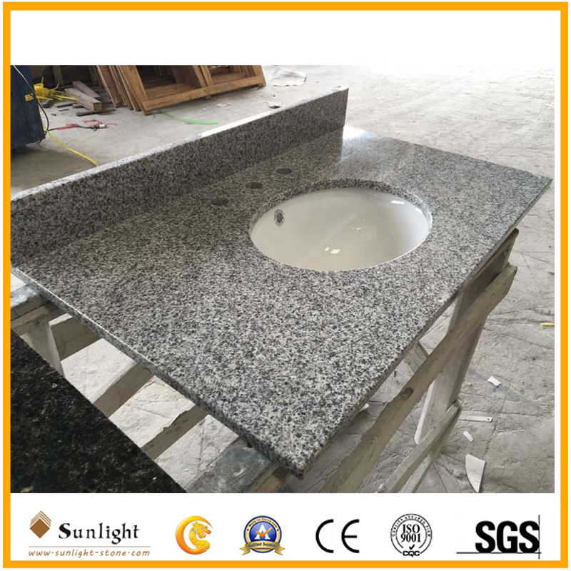 Cheap light grey Granite Vanity Top f