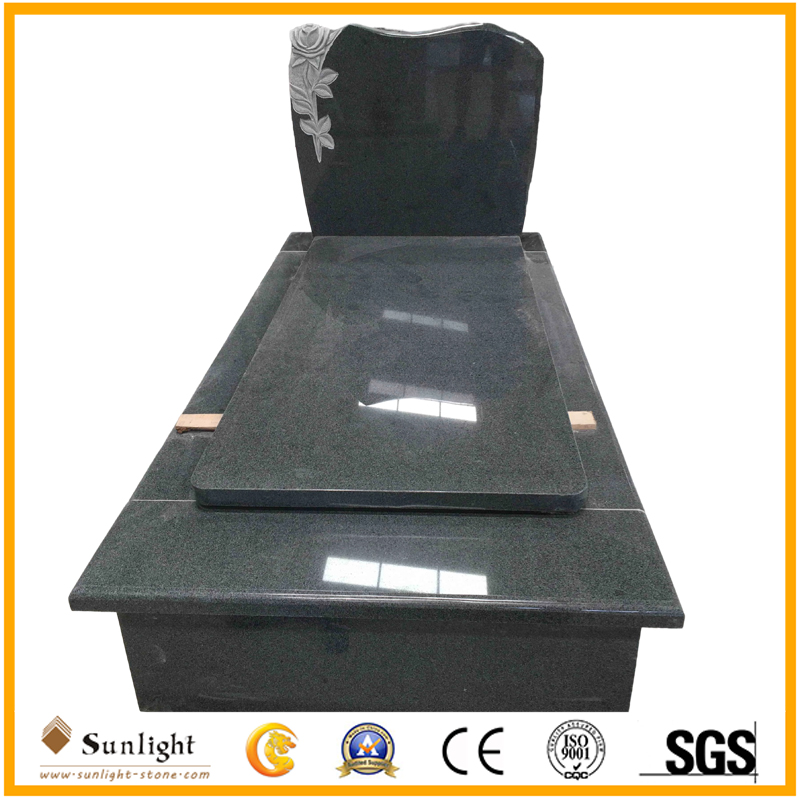 G654 Black Granite Tombstone