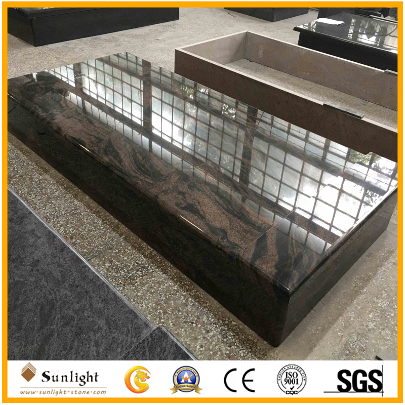 Aurora Red Granite Tombstone Top Slab