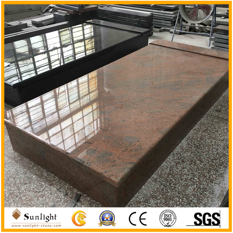 Multicolor Red Memorial Slab Cover